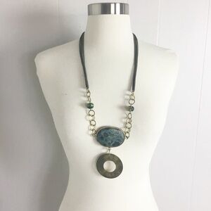 Lugano Jade Statement Necklace New